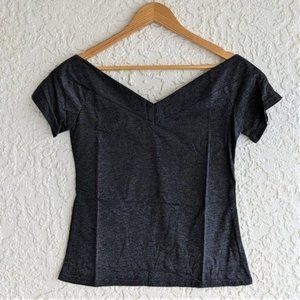 Off Shoulder V-Neck Top M (NWT)